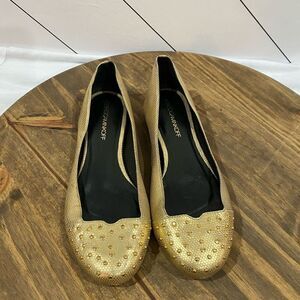 Rebecca Minkoff Metallic Gold Ballet Flats - Size 6.5